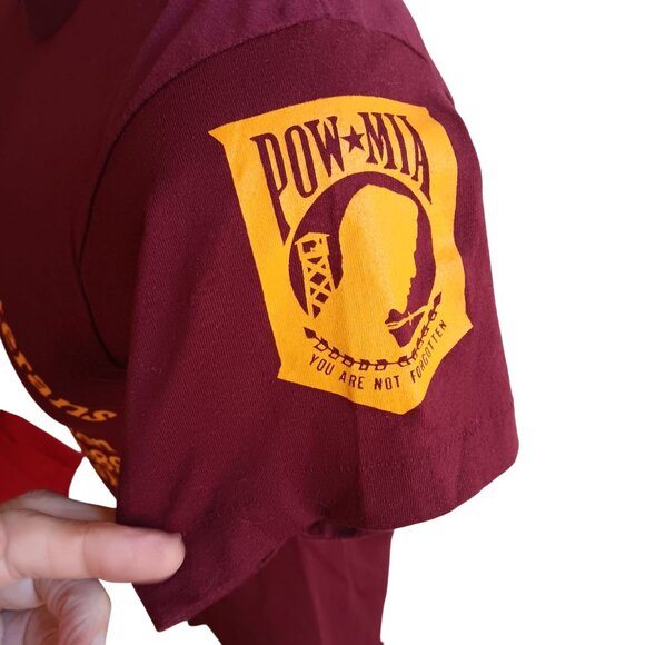 Vintage Mens T-shirt Single Stitch Small 1989 Small Vietnam Veterans POW MIA  S - Picture 2 of 5